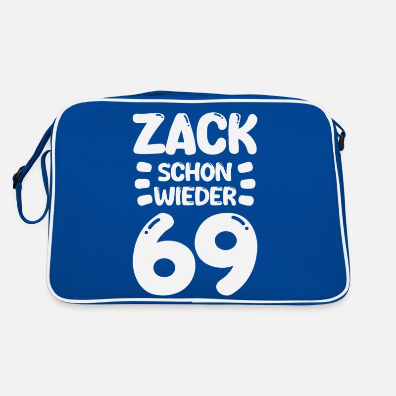 Zack schon wieder 69! Geburtstag Retro Tasche