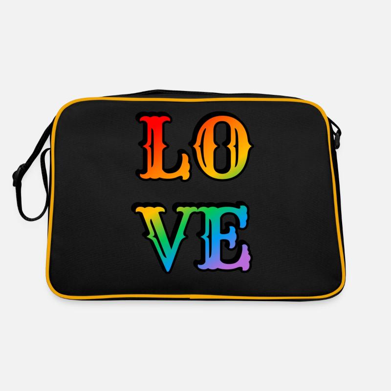 Retro Rainbow Love Retro Bag