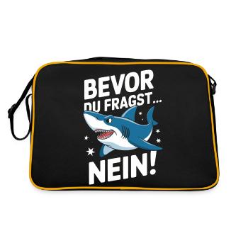 Requin Requin Requins Requin - Sac Retro - noir/or - Dos