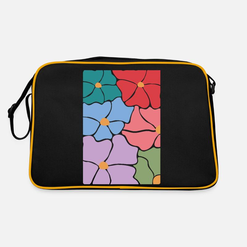 Fleurs de flore bohème Sac Retro