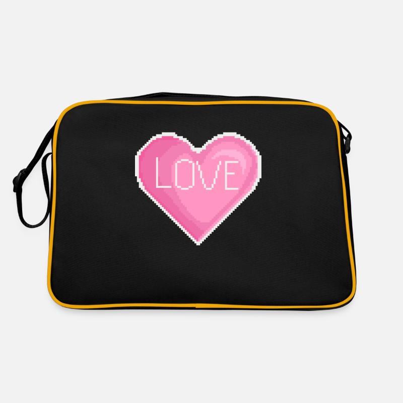 Herz Retro Tasche