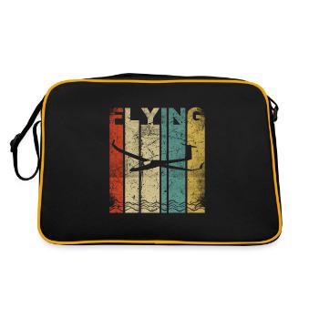 Vol à voile | Cadeau de planeur de planeur - Sac Retro - noir/or - Dos