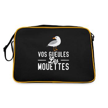 Vos gueules les mouettes - Sac Retro - noir/or - Dos