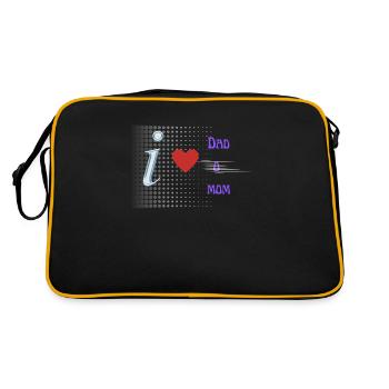 amour à papa o maman - Sac Retro - noir/or - Dos