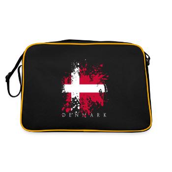 Denmark Denmark Dansk Copenhagen flag flag - Retro Bag - black/gold - Back
