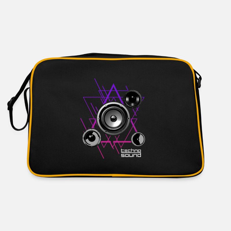 Techno House Electro Sound Speaker Gift Retro Bag