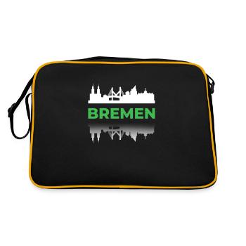Bremen Green State German cities Location Travel - Retro Bag - black/gold - Back