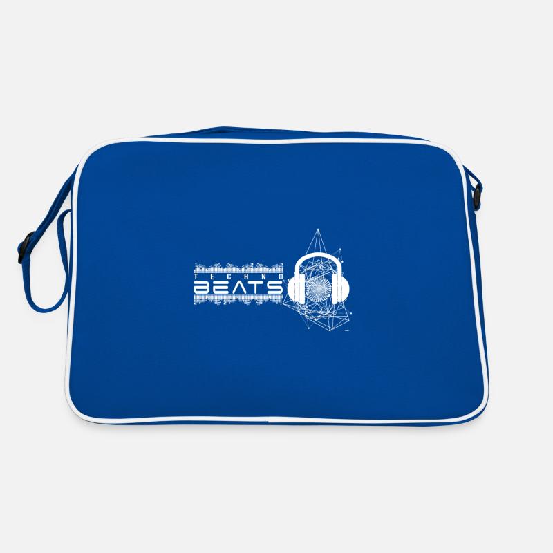 Beats by Techno White Pentagram Deejay Turntable Retro Bag