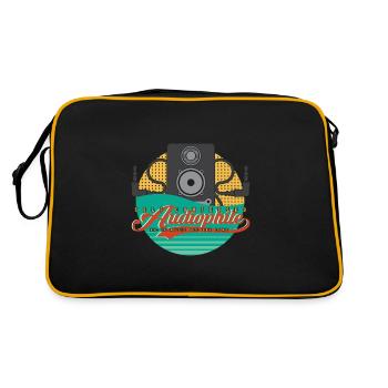 Vintage High End Audiophile Reference Hifi Freak - Retro Bag - black/gold - Back