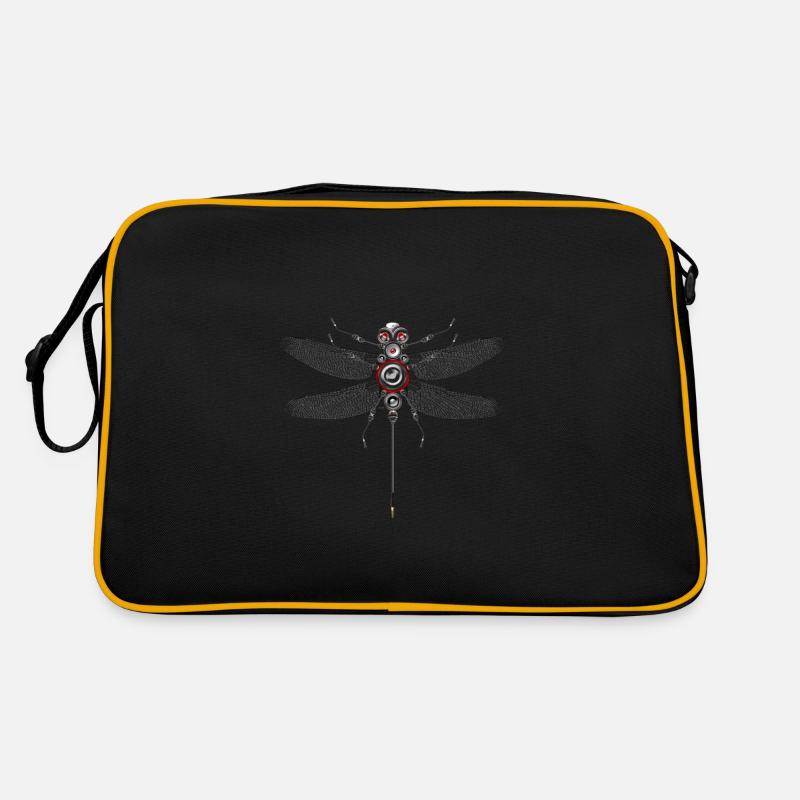 Dragonfly Insect Techno Haut-Parleur Robot Basse Sac Retro