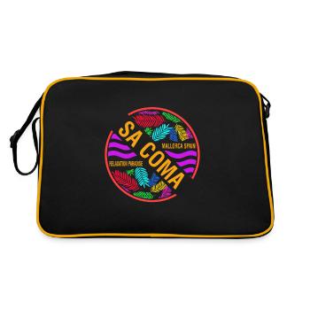 Sa Coma Mallorca Spain Balearic Islands vacation - Retro Bag - black/gold - Back