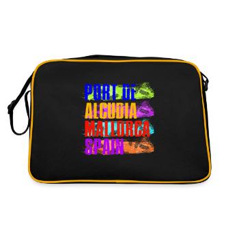 Port De Alcudia Spain Balearic Islands Majorca vacation - Retro Bag - black/gold - Back