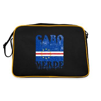 Cabo Verde 2020 Cap Verde Drapeau Afrique - Sac Retro - noir/or - Dos