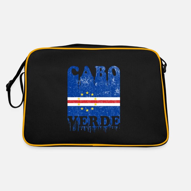 Cabo Verde 2020 Cap Verde Drapeau Afrique - Sac Retro - noir/or