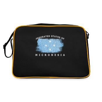 Federated States of Micronesia, Micronesia flag - Retro Bag - black/gold - Back
