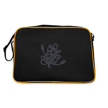 Cordon d'alimentation nœud emmêlé - Sac Retro - noir/or - Dos