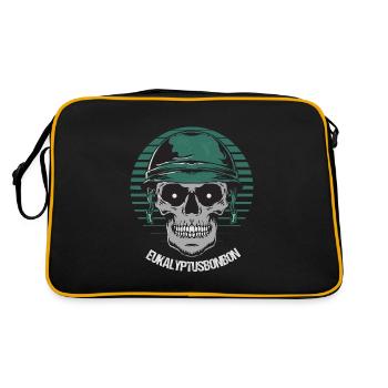 Eukalyptusbonbon Armee Militär Soldat - Retro Tasche - Schwarz/Gold - Hinten