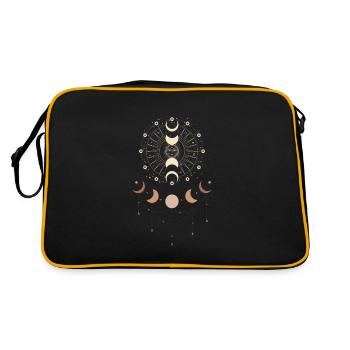 Occulte Soleil Lune I Occulte I Spirituel - Sac Retro - noir/or - Dos