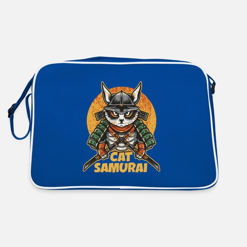 Cat Samurai Retro Bag