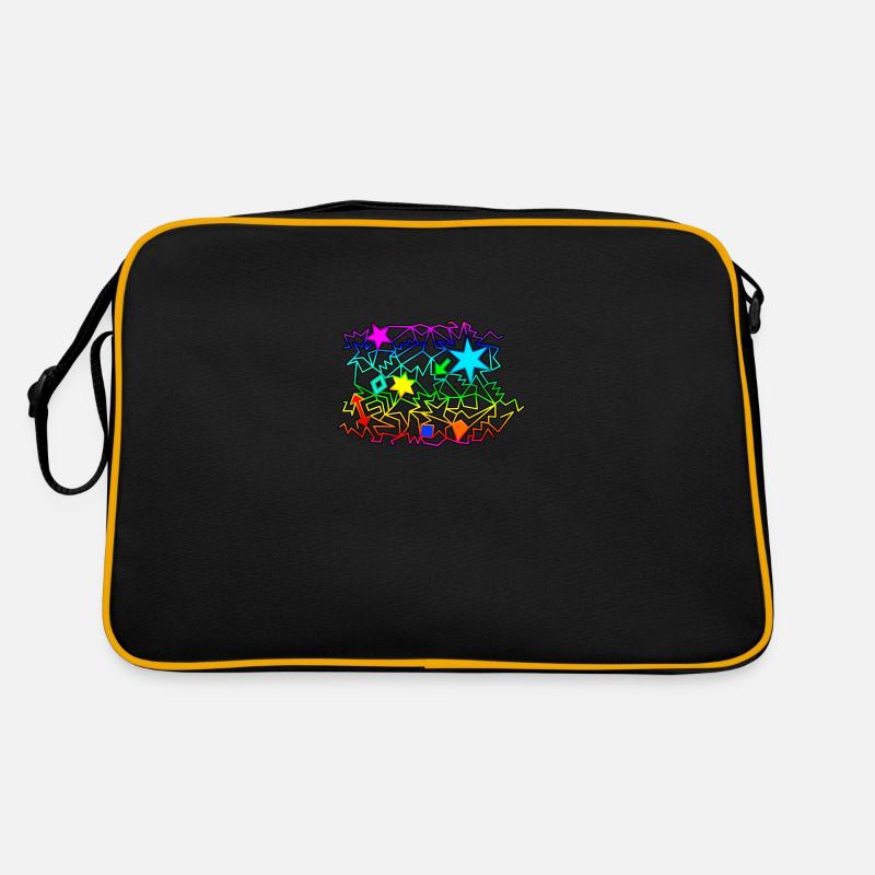 Objets graphiques colorés Sac Retro