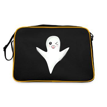 Kawaii Ghost Ghosts Halloween Halloween Costume - Sac Retro - noir/or - Dos