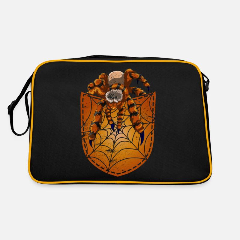 Cobweb Tarantula Gift Chest Pocket Spider Retro Bag