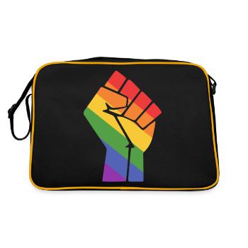 Pride Fist LGBT Design for Equality - Retro Bag - black/gold - Back
