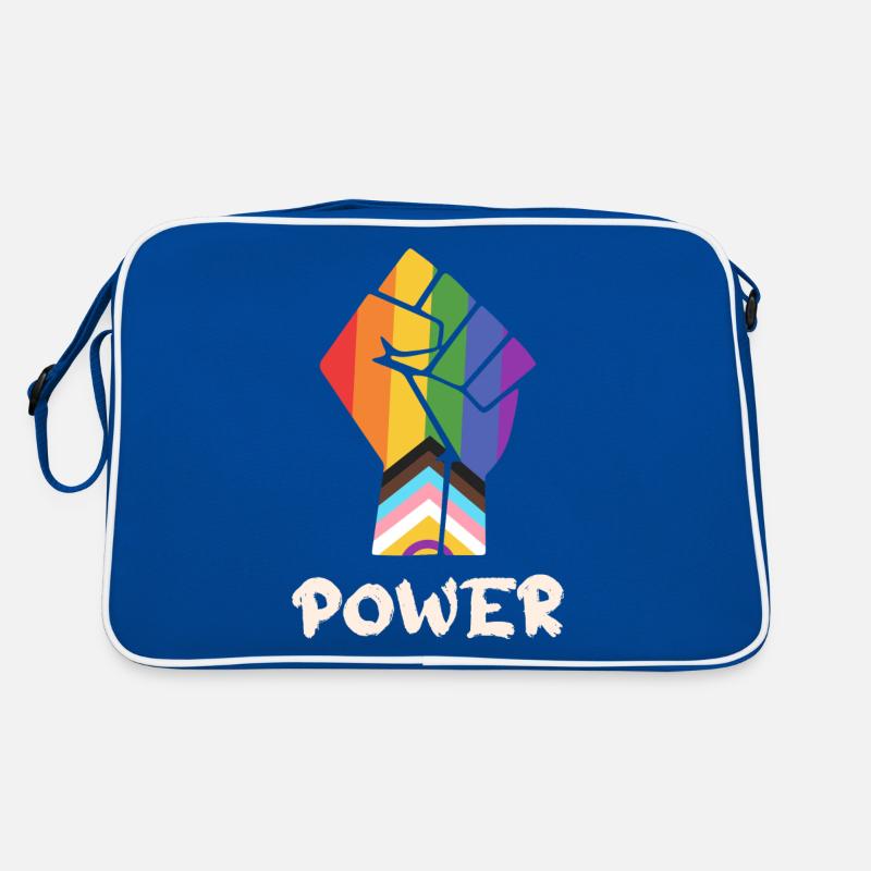 Pride Progress Power Pride Fist for Equality Retro Bag