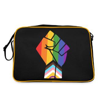 Pride Fist Pride Progress Design pour l’égalité - Sac Retro - noir/or - Dos
