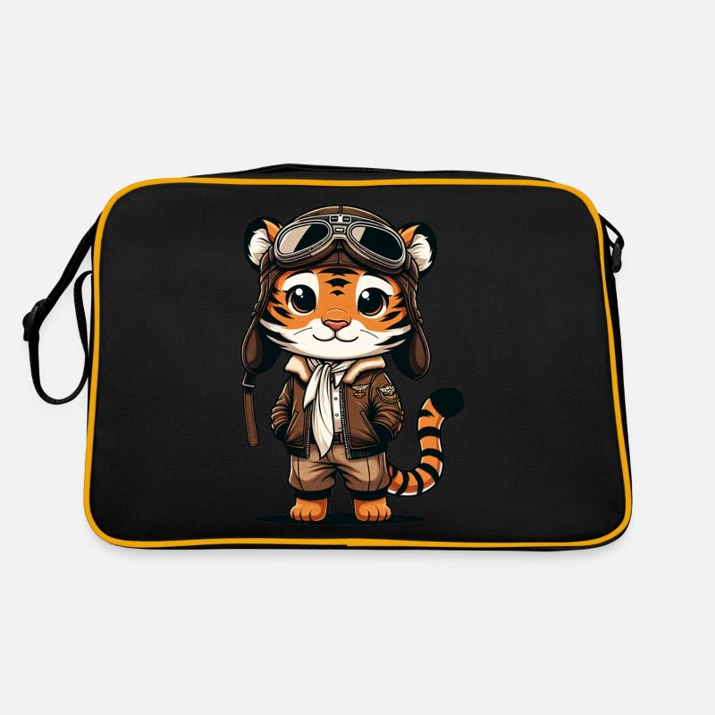 Pilote de tigre mignon Sac Retro