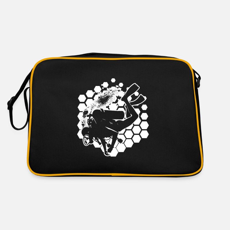 Plongeuse Femme Plongée Libre Plongeuse Plongeuse Plongée Sac Retro