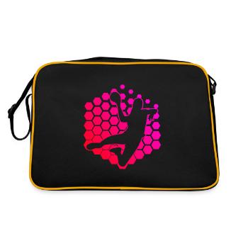 Handball Handball Games Women Handball Handball Handball - Retro Bag - black/gold - Back
