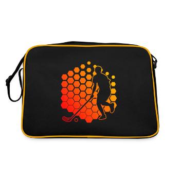 Salibandy Floorball Floorball Games Hockey - Retro Bag - black/gold - Back