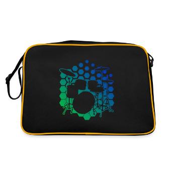 Drummer Men Drummer Drums - Retro Bag - black/gold - Back