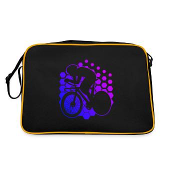 Vélo de route pour hommes Vélo de route Vélo de route - Sac Retro - noir/or - Dos