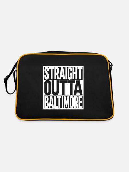 Baltimore - Retro Bag - black/gold - Back