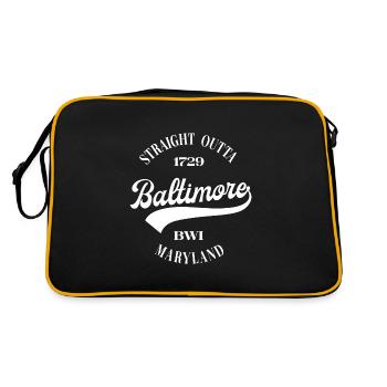 Baltimore - Retro Bag - black/gold - Back