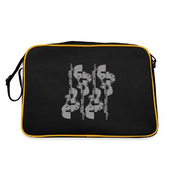 Guitar Artwork - Retro Bag - black/gold - Back