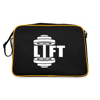 LIFT GYM - Retro Bag - black/gold - Back