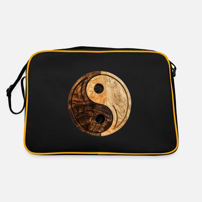 Yin Yang Logo Retro Tasche