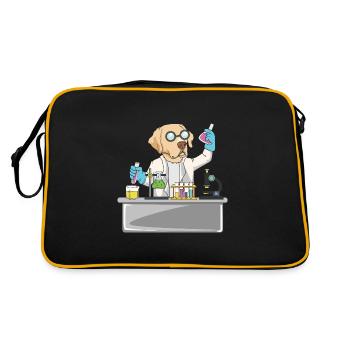 Laboratoire de chimie canine | Chimiste - Sac Retro - noir/or - Dos