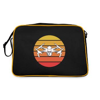 Cadeau de pilote de drone drone - Sac Retro - noir/or - Dos