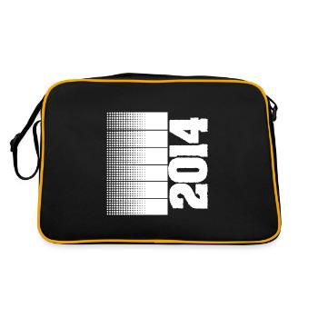 2014 - Retro Tasche - Schwarz/Gold - Hinten