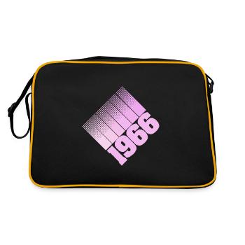 1966 - Retro Tasche - Schwarz/Gold - Hinten