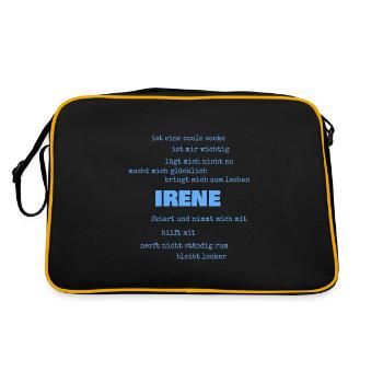 Irène comme dictons - Sac Retro - noir/or - Dos