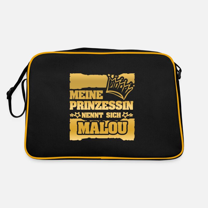 Mädchenname Malou Retro Tasche