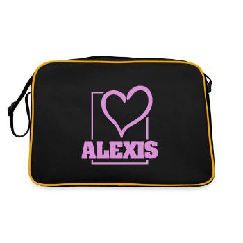 Alexis - Retro Bag - black/gold - Back