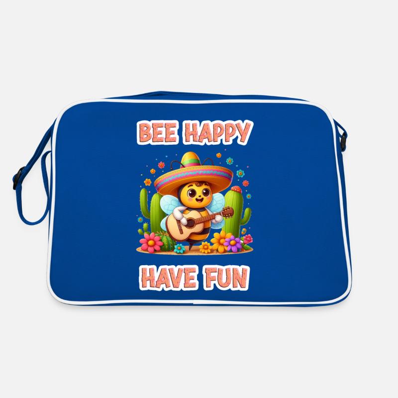 Bee Happy - Have Fun 6 Retro Tasche