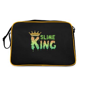 Slime Slime Birthday Party Slime Party - Retro Bag - black/gold - Back