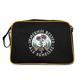 Au moins mieux que de la merde de la lumière sur l’obscurité - Sac Retro - noir/or - Dos